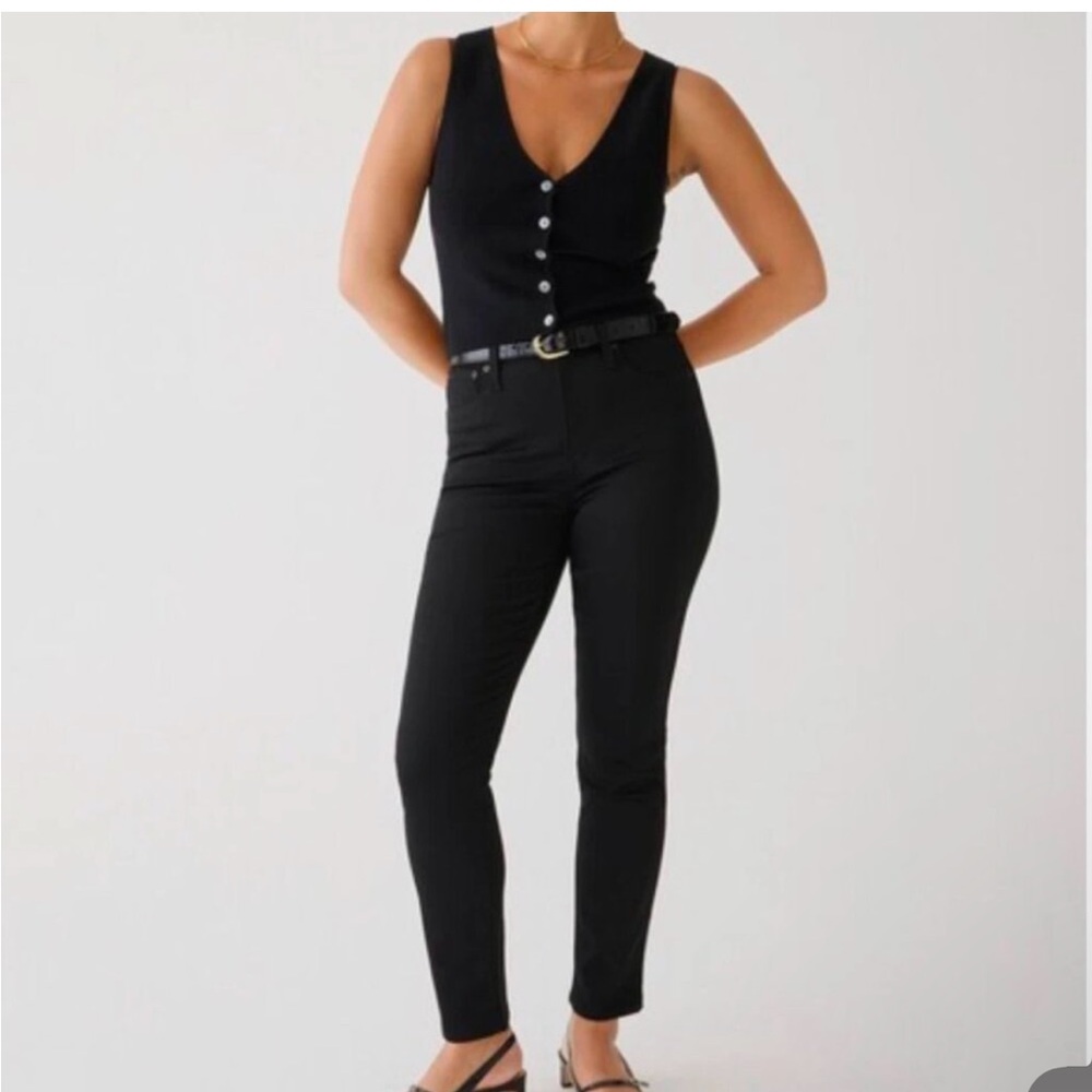 J. Crew Curvy NWT vintage slim straight jean black - 29